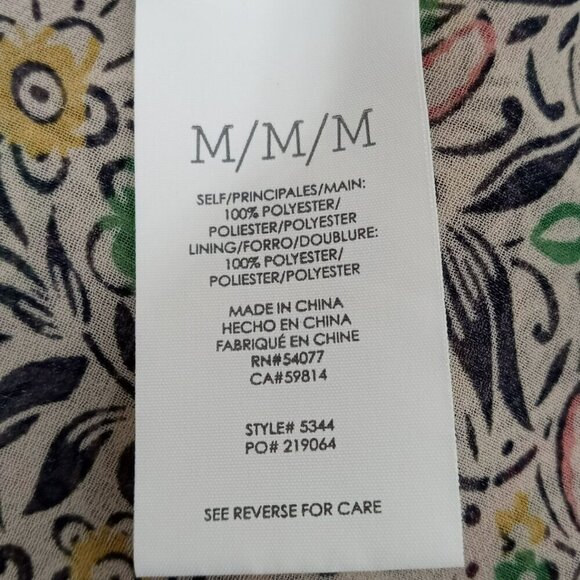 CABI Poet Floral Boho Blouse 2 Pc Sz M #5344 NWOT - Picture 7 of 8